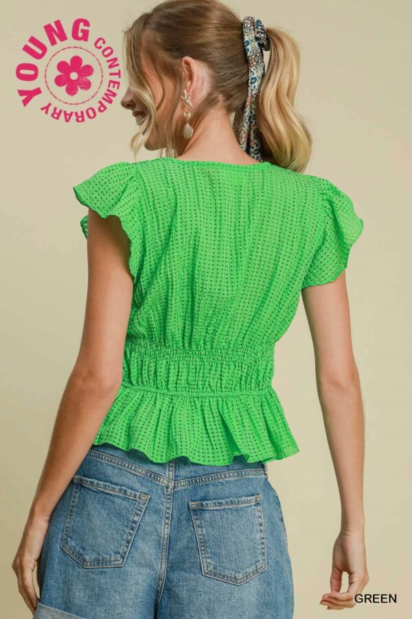 Cloister Collection | Seersucker Checked Top - Image 10