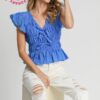 Cloister Collection | Seersucker Checked Top