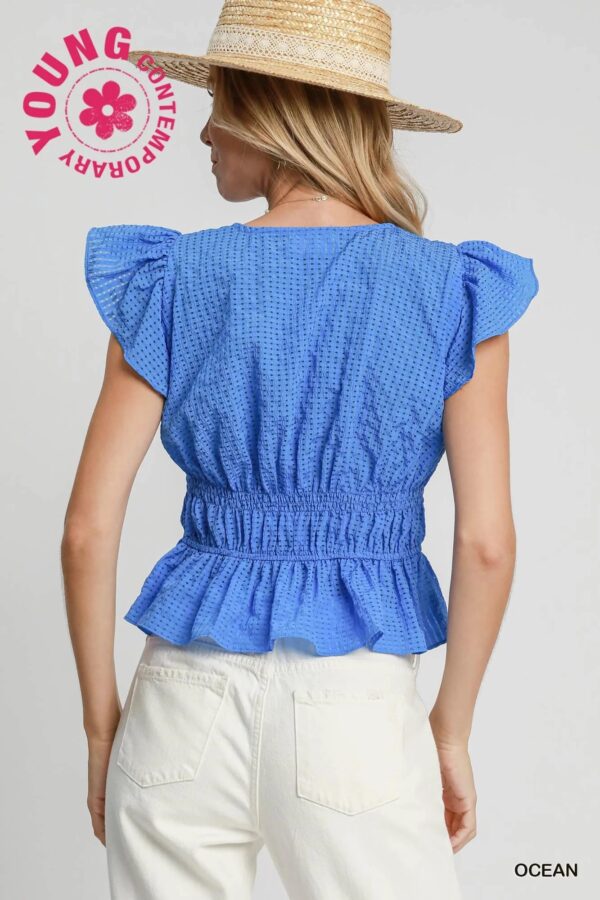 Cloister Collection | Seersucker Checked Top - Image 5